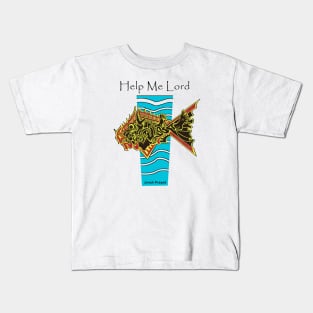 Black Jonah Prayed Help Me Lord Kids T-Shirt